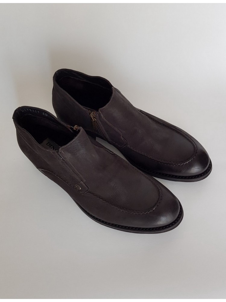 Зимние ботинки DINO BIGIONI из натуральной кожи и меха, на замке, 11141.12 
