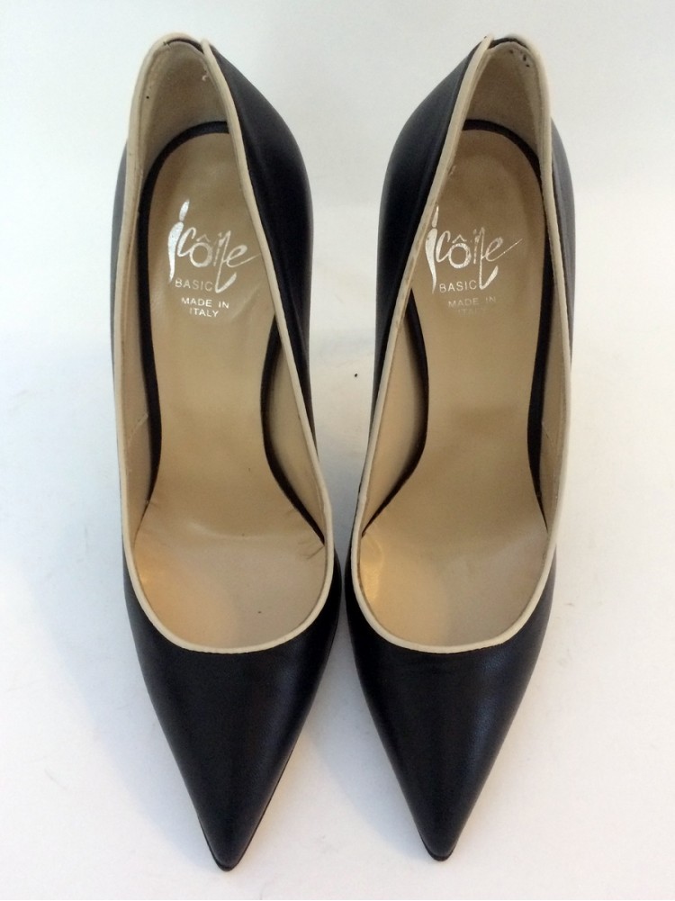 Туфли классические Icone 9018-черный, каблук 11 см